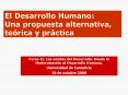 El Desarrollo Humano: Una propuesta alternativa, terica y prctica