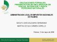 OBLIGACIONES FORMALES: PRESENTACION DE DECLARACION DE VENTAS, RETENCION Y RENTA PERSONAS NATURALES