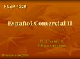 Espaol Comercial II