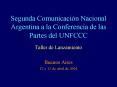 Segunda Comunicacin Nacional Argentina a la Conferencia de las Partes del UNFCCC