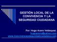 GESTIN LOCAL DE LA CONVIVENCIA Y LA SEGURIDAD CIUDADANA