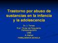 Trastorno por abuso de sustancias en la infancia y la adolescencia