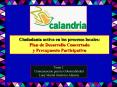 Ciudadana activa en los procesos locales: Plan de Desarrollo Concertado y Presupuesto Participativo