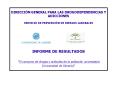 DIRECCIN GENERAL PARA LAS DROGODEPENDENCIAS Y ADICCIONES SERVICIO DE PREVENCIN DE RIESGOS LABORALES