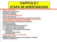 CAPTULO I ETAPA DE INVESTIGACION