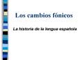Los cambios fnicos