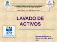 LAVADO DE ACTIVOS