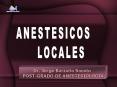 ANESTESICOS LOCALES