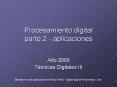 Procesamiento digital parte 2 aplicaciones