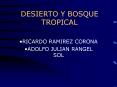 DESIERTO Y BOSQUE TROPICAL