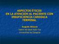 ASPECTOS TICOS EN LA ATENCIN AL PACIENTE CON INSUFICIENCIA CARDIACA TERMINAL