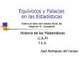 Equvocos y Falacias en las Estadsticas Sobre el libro del mismo ttulo de Stephen K' Campbell