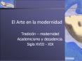 El Arte en la modernidad