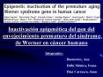 Inactivacin epigentica del gen del envejecimiento prematuro del sndrome de Werner en cncer humano