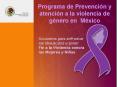 Programa de Prevencin y atencin a la violencia de gnero en Mxico