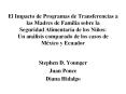 El Impacto de Programas de Transferencias a las Madres de Familia sobre la Seguridad Alimentaria de los Ni