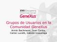 Grupos de Usuarios en la Comunidad GeneXus