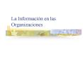 La Informacin en las Organizaciones