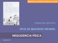 Aspectos previos TIPOS DE MALTRATO INFANTIL