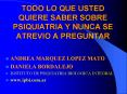 TODO LO QUE USTED QUIERE SABER SOBRE PSIQUIATRIA Y NUNCA SE ATREVIO A PREGUNTAR