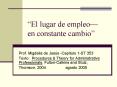 El lugar de empleo en constante cambio