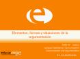 Elementos, formas y situaciones de la argumentacin