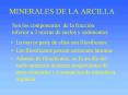 MINERALES DE LA ARCILLA