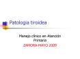 Patologia tiroidea