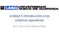 Unidad 5 Introduccin a los sistemas operativos