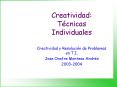 Creatividad: Tcnicas Individuales