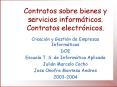 Contratos sobre bienes y servicios informticos' Contratos electrnicos'
