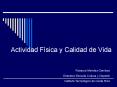 Actividad Fsica y Calidad de Vida