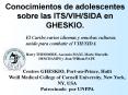 Conocimientos de adolescentes sobre las ITSVIHSIDA en GHESKIO'