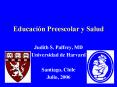 Educacin Preescolar y Salud