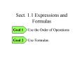 Sect' 1'1 Expressions and Formulas