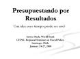 Presupuestando por Resultados