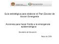 Gua estratgica para elaborar el Plan Escolar de Accin Emergente
