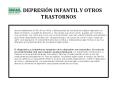 LA DEPRESIN INFANTIL Y OTROS TRASTORNOS
