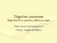 Dignitas personae Dignidad de la persona y Biotecnologa