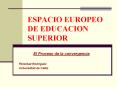 ESPACIO EUROPEO DE EDUCACION SUPERIOR