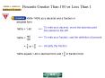 Percents Greater Than 100 or Less Than 1
