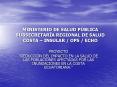 MINISTERIO DE SALUD PBLICA SUBSECRETARA REGIONAL DE SALUD COSTA INSULAR OPS ECHO
