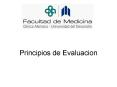 Principios de Evaluacion