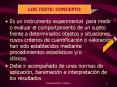 LOS TESTS: CONCEPTO