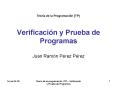 Verificacin y Prueba de Programas