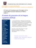 Examen de posesin de la lengua espaola EPLE
