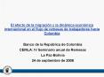 SITUACIN ACTUAL Y PERSPECTIVAS DE LA ECONOMA COLOMBIANA PRESENTACION INFORME DE INFLACION SEPTIEMBRE