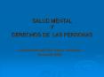 SALUD MENTAL Y DERECHOS DE LAS PERSONAS