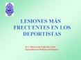 LESIONES MS FRECUENTES EN LOS DEPORTISTAS