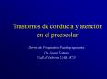 Trastornos de conducta y atencin en el preescolar